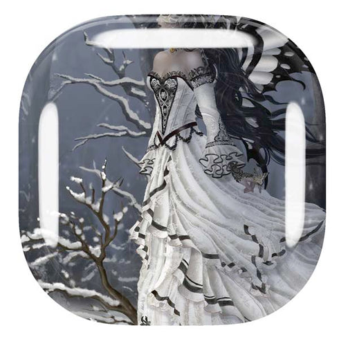 Fairy with Owl in Snow by Nene Thomas Galaxy Buds Live Skin
