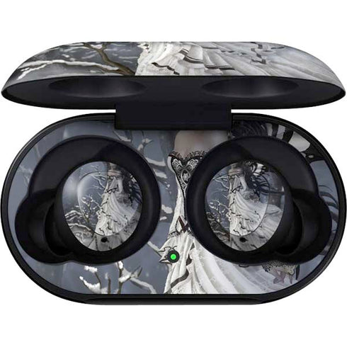 Fairy with Owl in Snow by Nene Thomas Galaxy Buds Skin