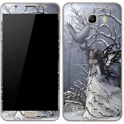 Fairy with Owl in Snow by Nene Thomas Galaxy J7 Skin