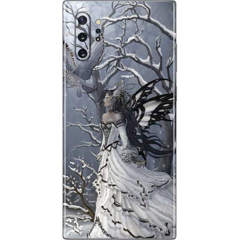 Fairy with Owl in Snow by Nene Thomas Galaxy Note 10 Plus Skin