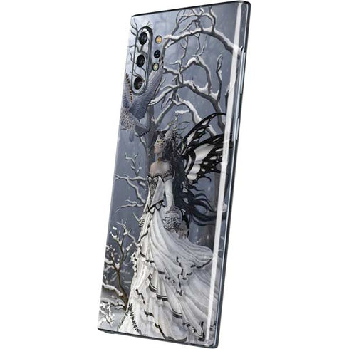 Fairy with Owl in Snow by Nene Thomas Galaxy Note 10 Plus Skin