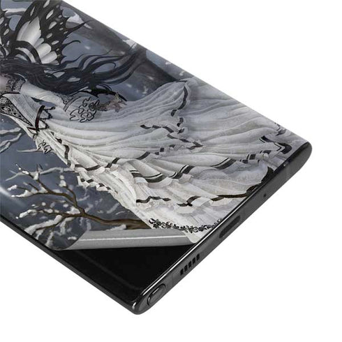 Fairy with Owl in Snow by Nene Thomas Galaxy Note 10 Plus Skin