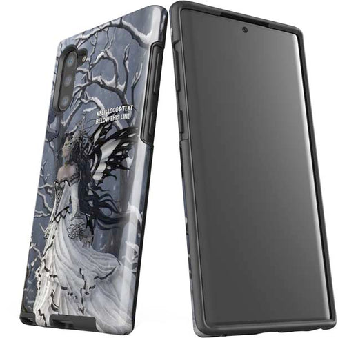 Fairy with Owl in Snow by Nene Thomas Galaxy Note 10 Pro Case