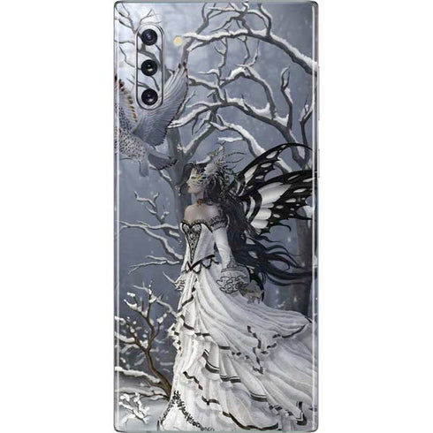 Fairy with Owl in Snow by Nene Thomas Galaxy Note 10 Skin