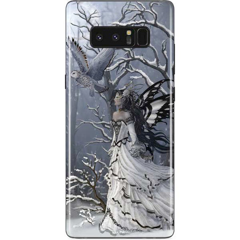 Fairy with Owl in Snow by Nene Thomas Galaxy Note 8 Skin