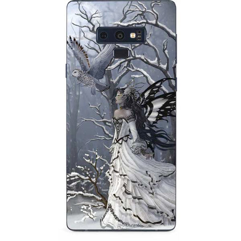 Fairy with Owl in Snow by Nene Thomas Galaxy Note 9 Skin