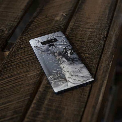 Fairy with Owl in Snow by Nene Thomas Galaxy Note 9 Skin