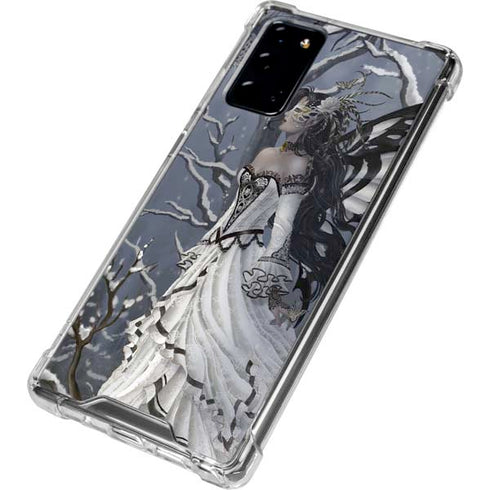 Fairy with Owl in Snow by Nene Thomas Galaxy Note20 5G Clear Case
