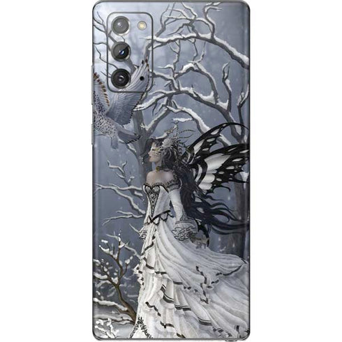 Fairy with Owl in Snow by Nene Thomas Galaxy Note20 5G Skin