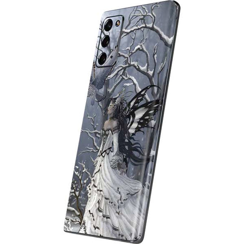 Fairy with Owl in Snow by Nene Thomas Galaxy Note20 5G Skin