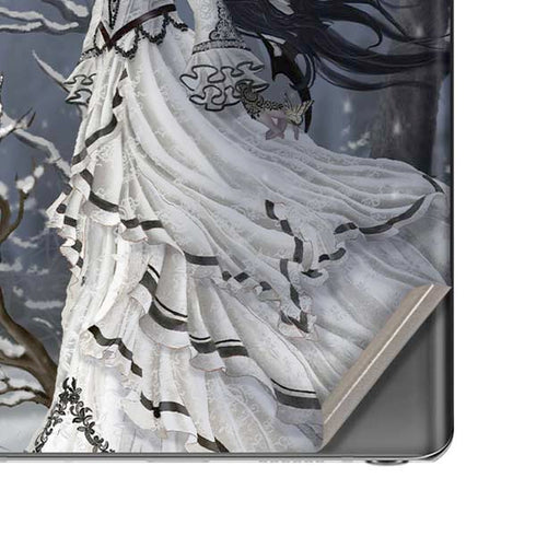 Fairy with Owl in Snow by Nene Thomas Galaxy Note20 5G Skin