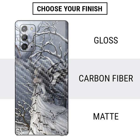 Fairy with Owl in Snow by Nene Thomas Galaxy Note20 5G Skin