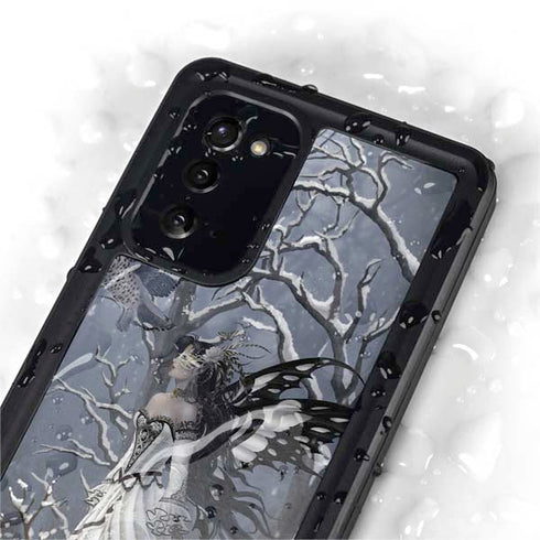 Fairy with Owl in Snow by Nene Thomas Galaxy Note20 5G Waterproof Case