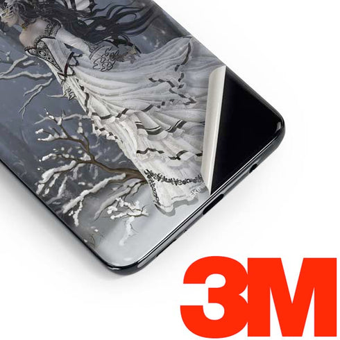 Fairy with Owl in Snow by Nene Thomas Galaxy S10 Skin