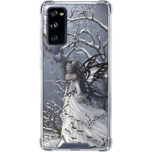 Fairy with Owl in Snow by Nene Thomas Galaxy S20 FE Clear Case