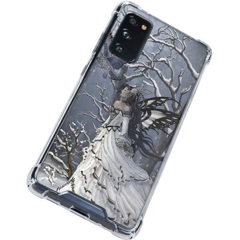 Fairy with Owl in Snow by Nene Thomas Galaxy S20 FE Clear Case