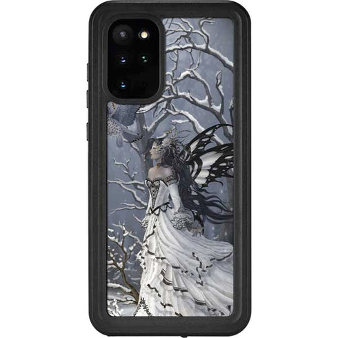 Fairy with Owl in Snow by Nene Thomas Galaxy S20 Plus Waterproof Case