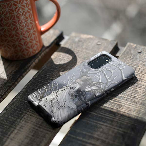 Fairy with Owl in Snow by Nene Thomas Galaxy S20 Pro Case