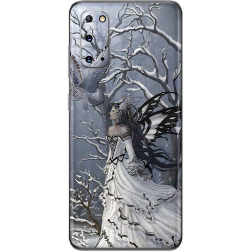 Fairy with Owl in Snow by Nene Thomas Galaxy S20 Skin