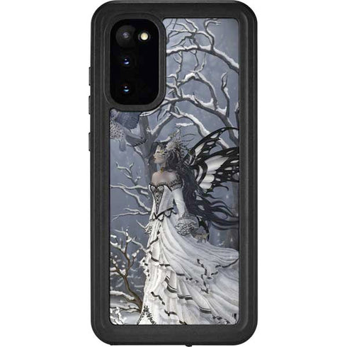 Fairy with Owl in Snow by Nene Thomas Galaxy S20 Waterproof Case