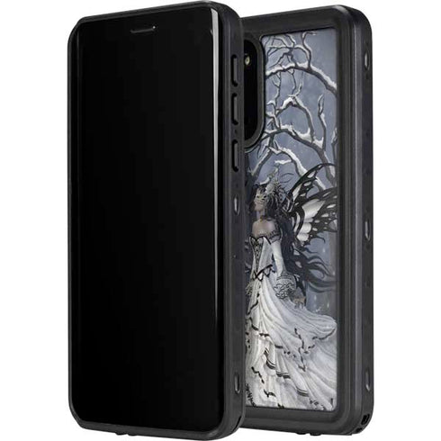 Fairy with Owl in Snow by Nene Thomas Galaxy S20 Waterproof Case