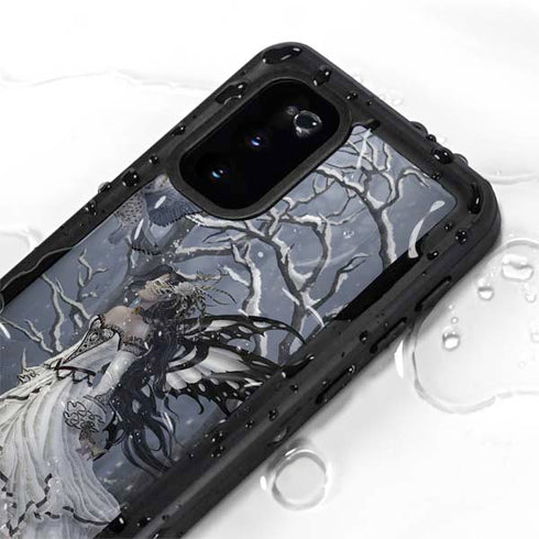 Fairy with Owl in Snow by Nene Thomas Galaxy S20 Waterproof Case