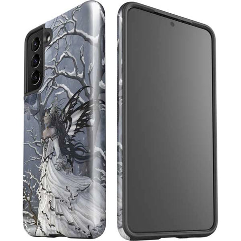 Fairy with Owl in Snow by Nene Thomas Galaxy S21 5G Pro Case