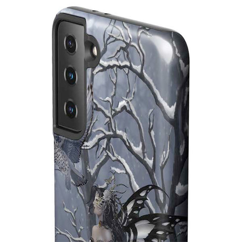 Fairy with Owl in Snow by Nene Thomas Galaxy S21 FE Pro Case