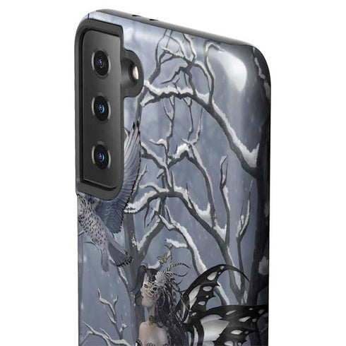 Fairy with Owl in Snow by Nene Thomas Galaxy S21 Plus 5G Pro Case