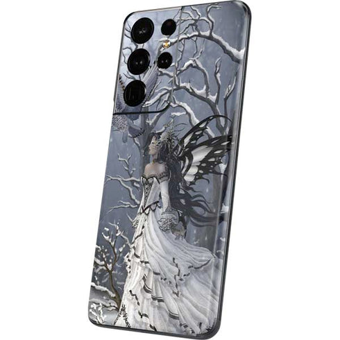 Fairy with Owl in Snow by Nene Thomas Galaxy S21 Ultra 5G Skin