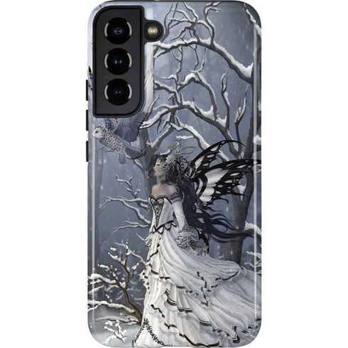 Fairy with Owl in Snow by Nene Thomas Galaxy S22 Plus Pro Case