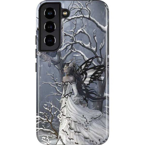 Fairy with Owl in Snow by Nene Thomas Galaxy S22 Pro Case