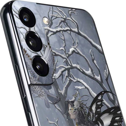 Fairy with Owl in Snow by Nene Thomas Galaxy S22 Skin
