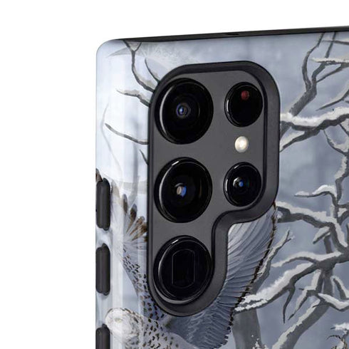 Fairy with Owl in Snow by Nene Thomas Galaxy S22 Ultra Pro Case