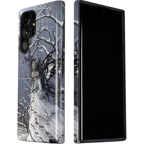 Fairy with Owl in Snow by Nene Thomas Galaxy S22 Ultra Pro Case