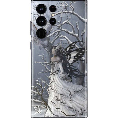 Fairy with Owl in Snow by Nene Thomas Galaxy S22 Ultra Skin