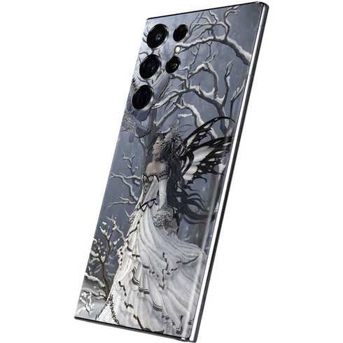 Fairy with Owl in Snow by Nene Thomas Galaxy S22 Ultra Skin