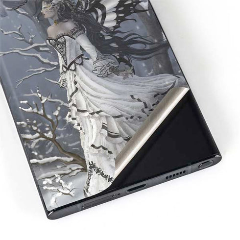 Fairy with Owl in Snow by Nene Thomas Galaxy S22 Ultra Skin