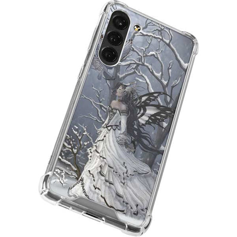 Fairy with Owl in Snow by Nene Thomas Galaxy S23 Plus Clear Case