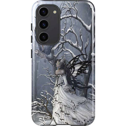 Fairy with Owl in Snow by Nene Thomas Galaxy S23 Plus Pro Case
