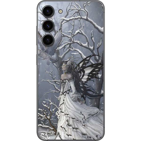 Fairy with Owl in Snow by Nene Thomas Galaxy S23 Plus Skin