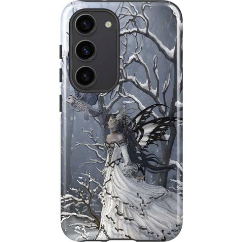 Fairy with Owl in Snow by Nene Thomas Galaxy S23 Pro Case