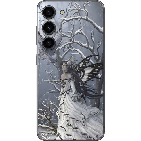 Fairy with Owl in Snow by Nene Thomas Galaxy S23 Skin
