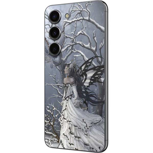 Fairy with Owl in Snow by Nene Thomas Galaxy S23 Skin