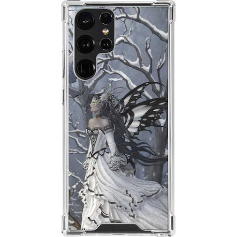 Fairy with Owl in Snow by Nene Thomas Galaxy S23 Ultra Clear Case
