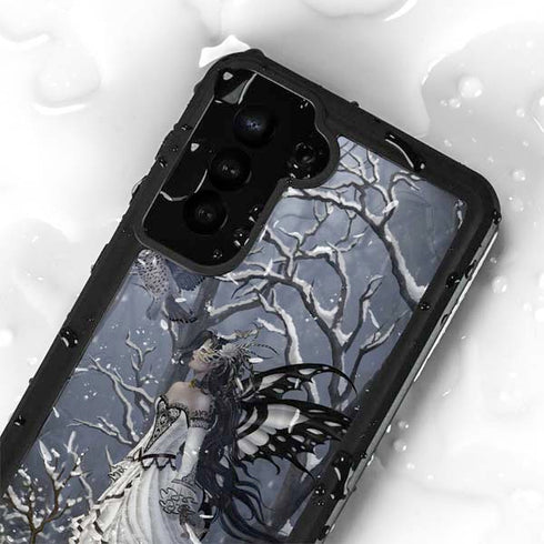 Fairy with Owl in Snow by Nene Thomas Galaxy S23 Waterproof Case