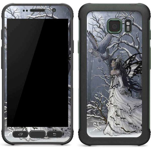 Fairy with Owl in Snow by Nene Thomas Galaxy S7 Active Skin