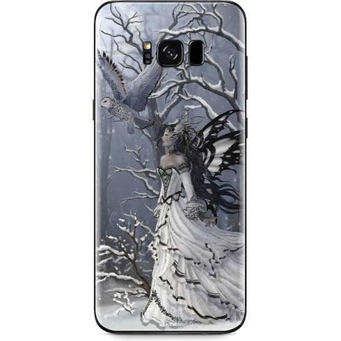 Fairy with Owl in Snow by Nene Thomas Galaxy S8 Plus Skin