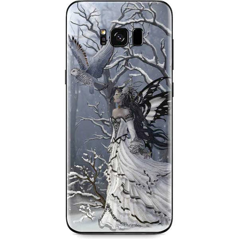 Fairy with Owl in Snow by Nene Thomas Galaxy S8 Skin