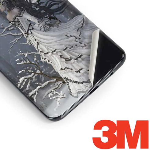 Fairy with Owl in Snow by Nene Thomas Galaxy S9 Plus Skin